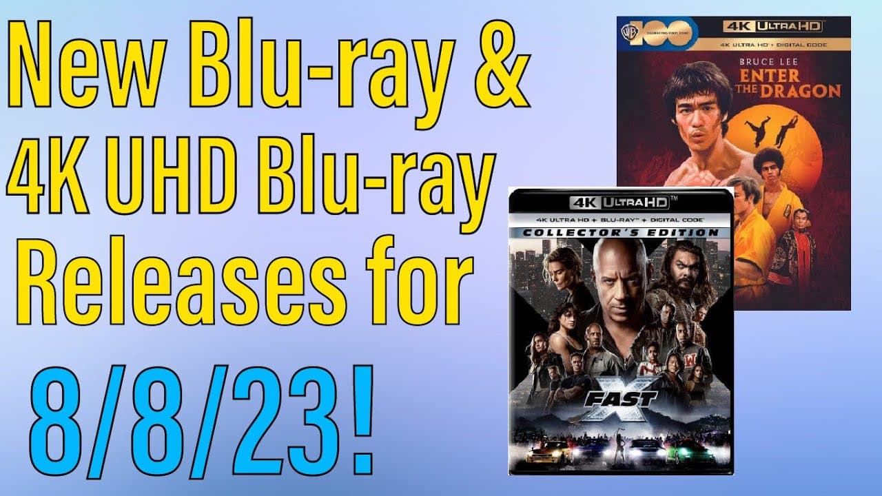 New Blu-ray & 4K UHD Blu-ray Releases for August 8th, 2023!