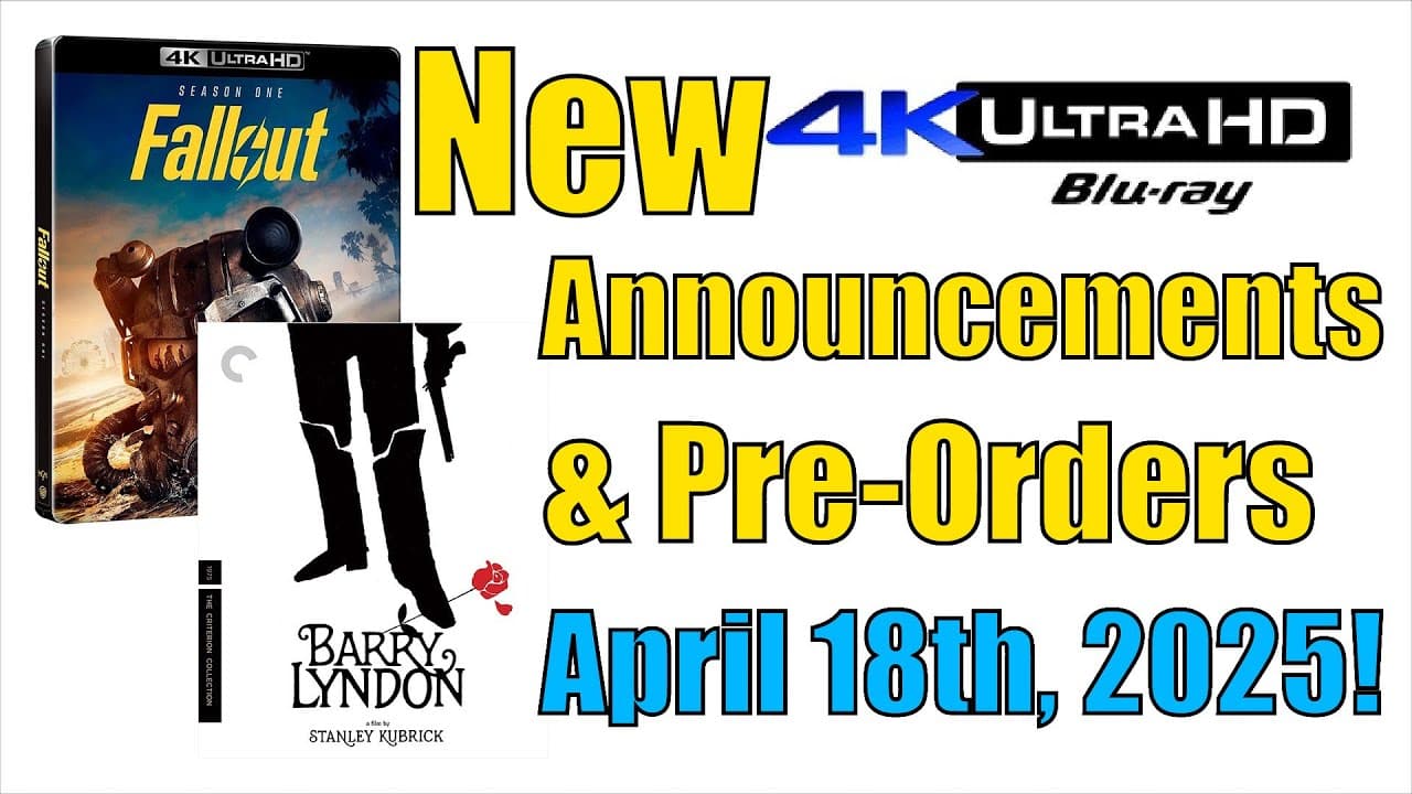 New 4K UHD Blu-ray Announcements & Pre-Orders for April 18th, 2025!