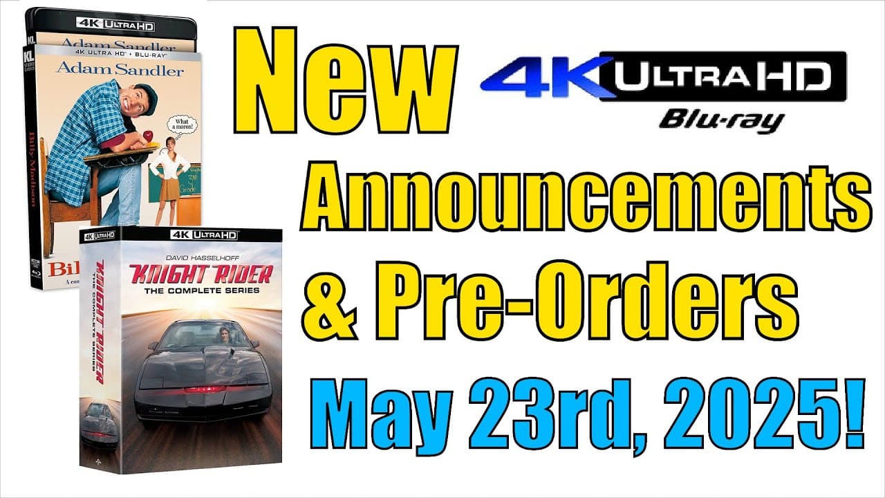 New 4K UHD Blu-ray Announcements & Pre-Orders for May 23rd, 2025!