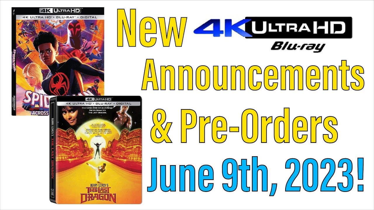 New 4K UHD Blu-ray Announcements & Pre-Orders for June 9th, 2023!