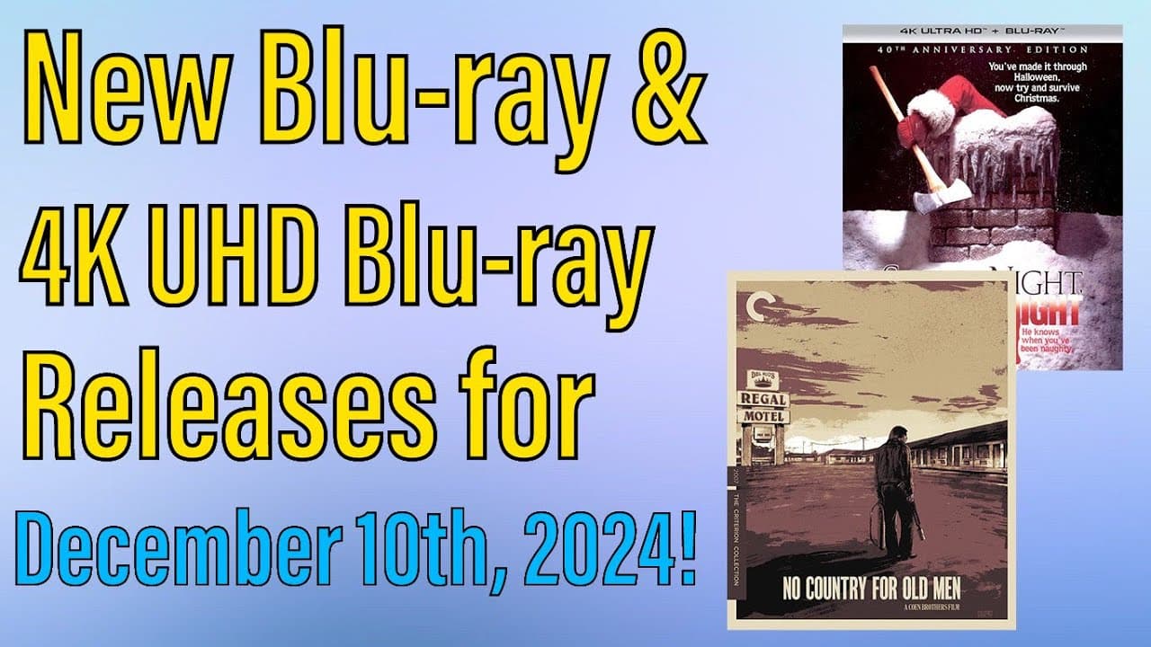 New Blu-ray & 4K UHD Blu-ray Releases for December 10th, 2024!