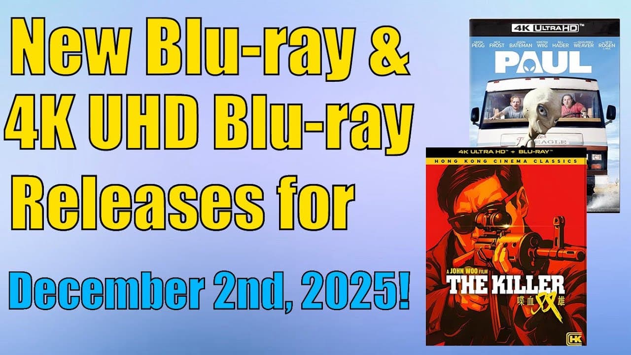 New Blu-ray & 4K UHD Blu-ray Releases for December 2nd, 2025!