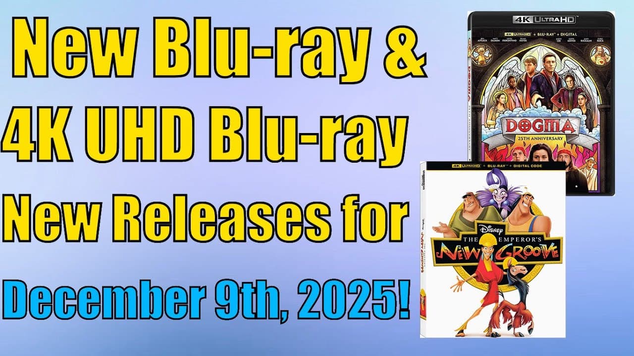 New Blu-ray & 4K UHD Blu-ray Releases for December 9th, 2025!