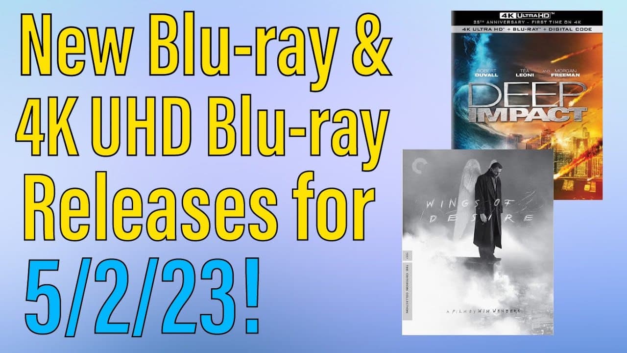 New Blu-ray & 4K UHD Blu-ray Releases for May 2nd, 2023!