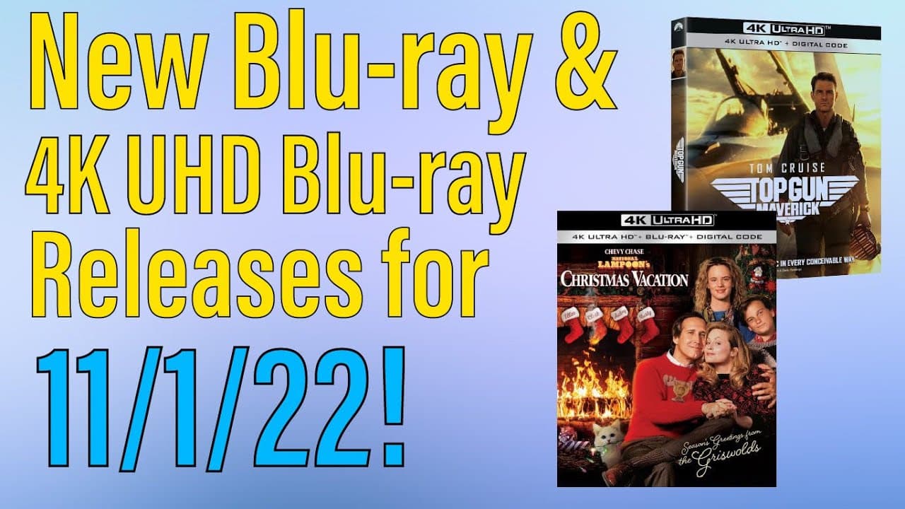 New Blu-ray and 4K UHD Releases for 11/1/22!