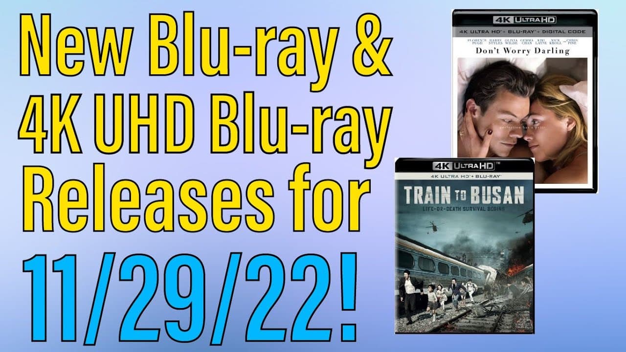 New Blu-ray & 4K UHD Blu-ray Releases for 11/29/22!