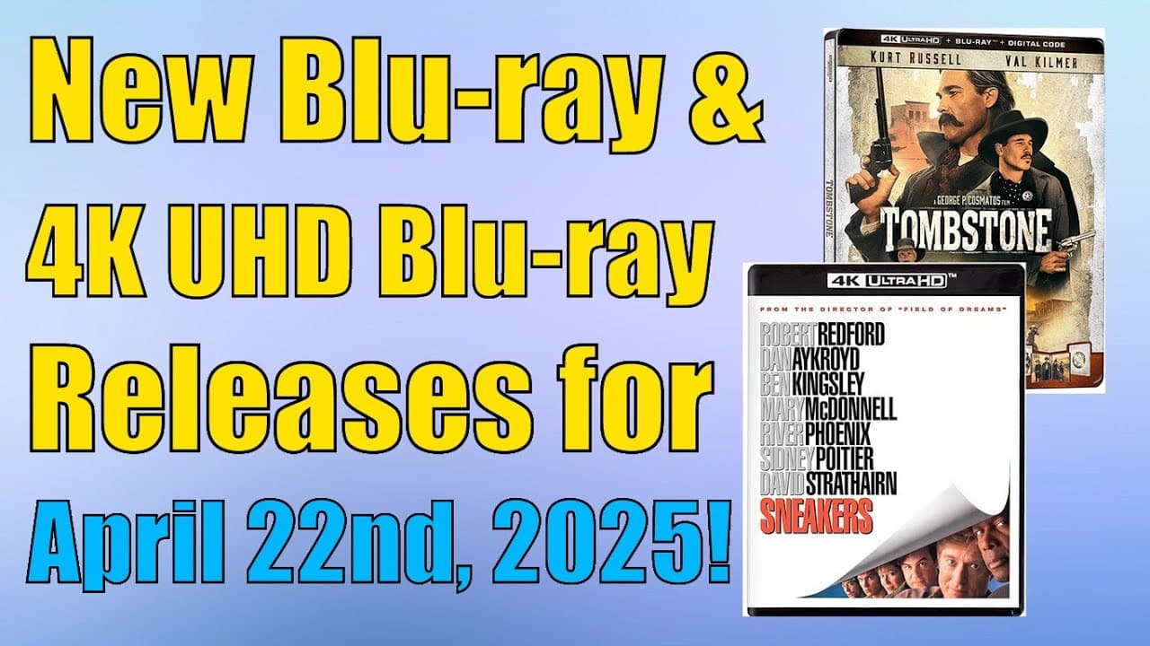 New Blu-ray & 4K UHD Blu-ray Releases for April 22nd, 2025!