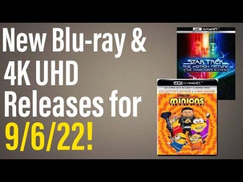 New Blu-ray & 4K UHD Releases for 9/6/22!