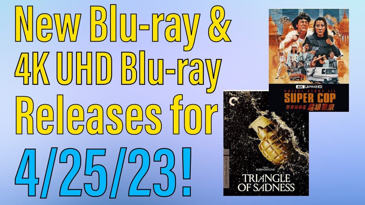 New Blu-ray and 4K UHD Blu-ray Releases for April 25th, 2023!