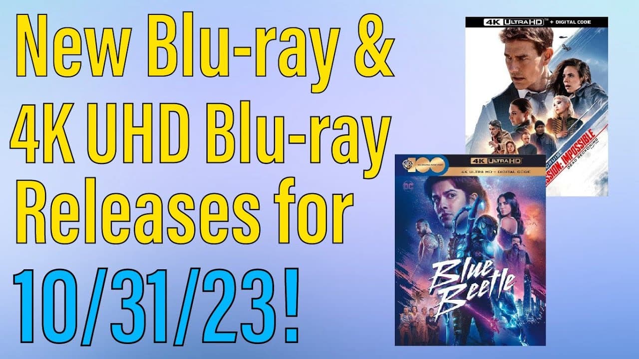 New Blu-ray & 4K UHD Blu-ray Releases for October 31st, 2023!
