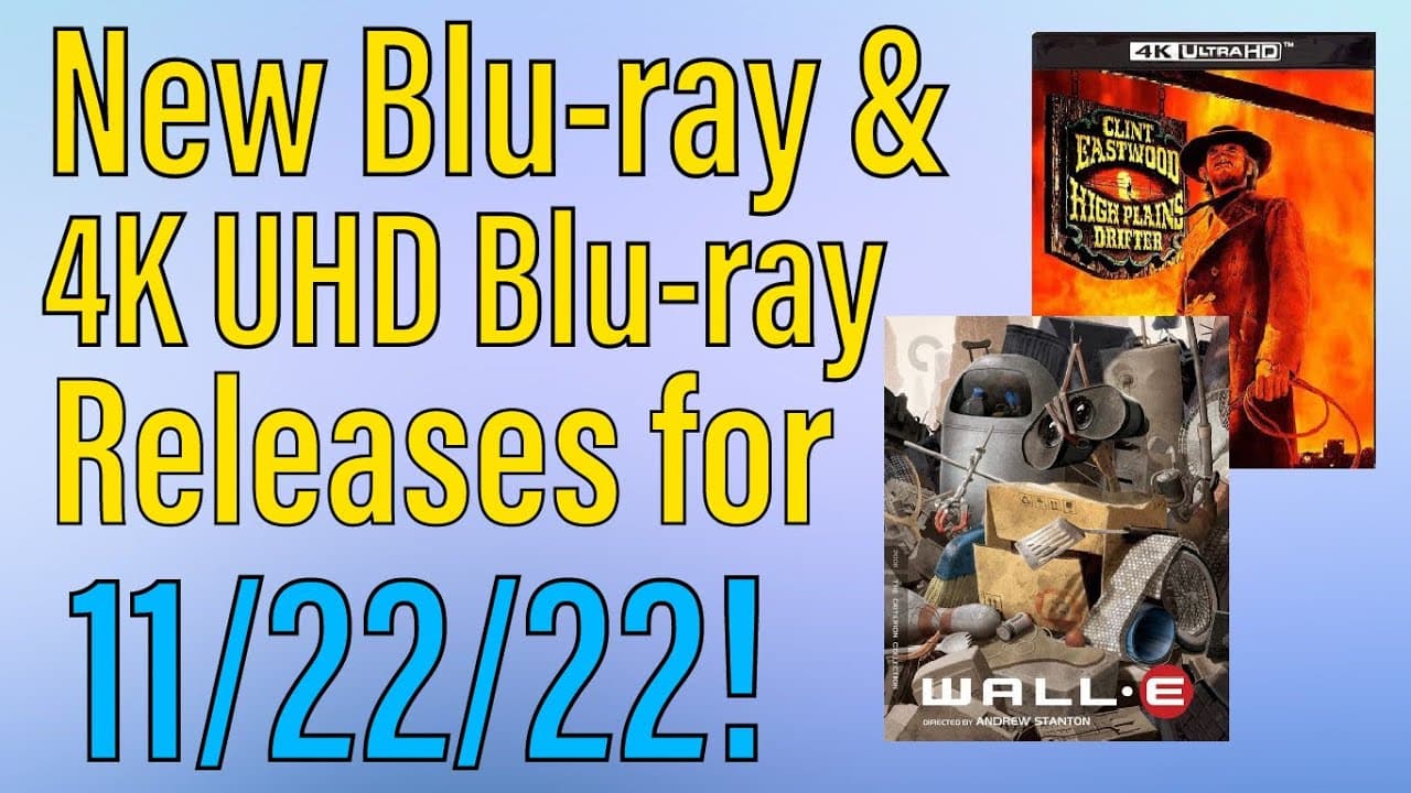 New Blu-ray & 4k UHD Blu-ray Releases for 11/22/22!