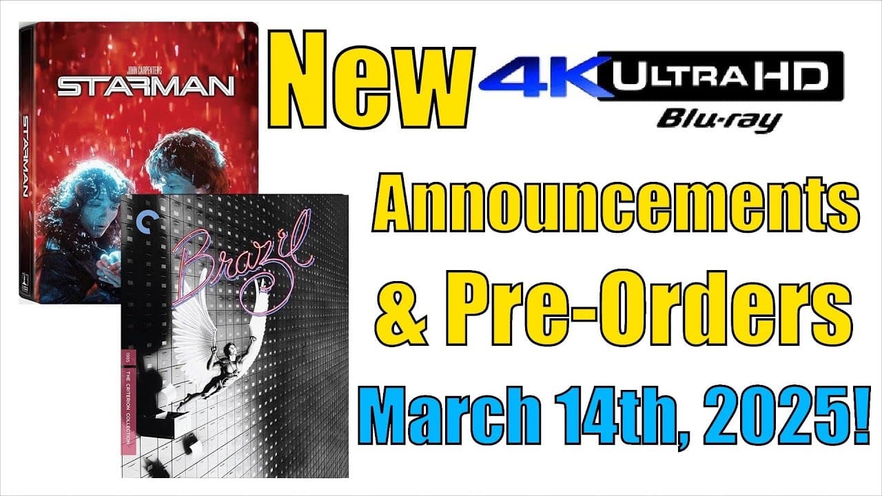 New 4K UHD Blu-ray Announcements & Pre-Orders for March 14th, 2025!