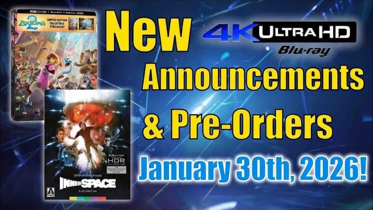New 4K UHD Blu-ray Announcements & Pre-Orders for January 30th, 2026!