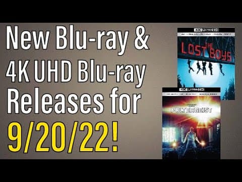 New Blu-ray & 4K UHD Releases for 9/20/22!