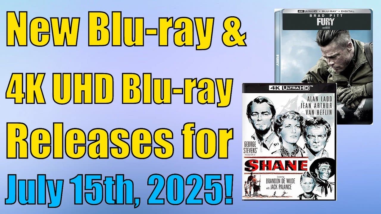 New Blu-ray & 4K UHD Blu-ray Releases for July 15th, 2025!