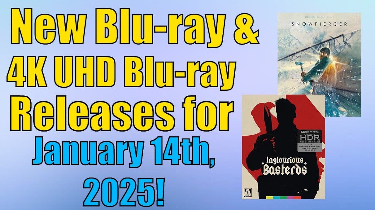 New Blu-ray & 4K UHD Blu-ray Releases for January 14th, 2025!