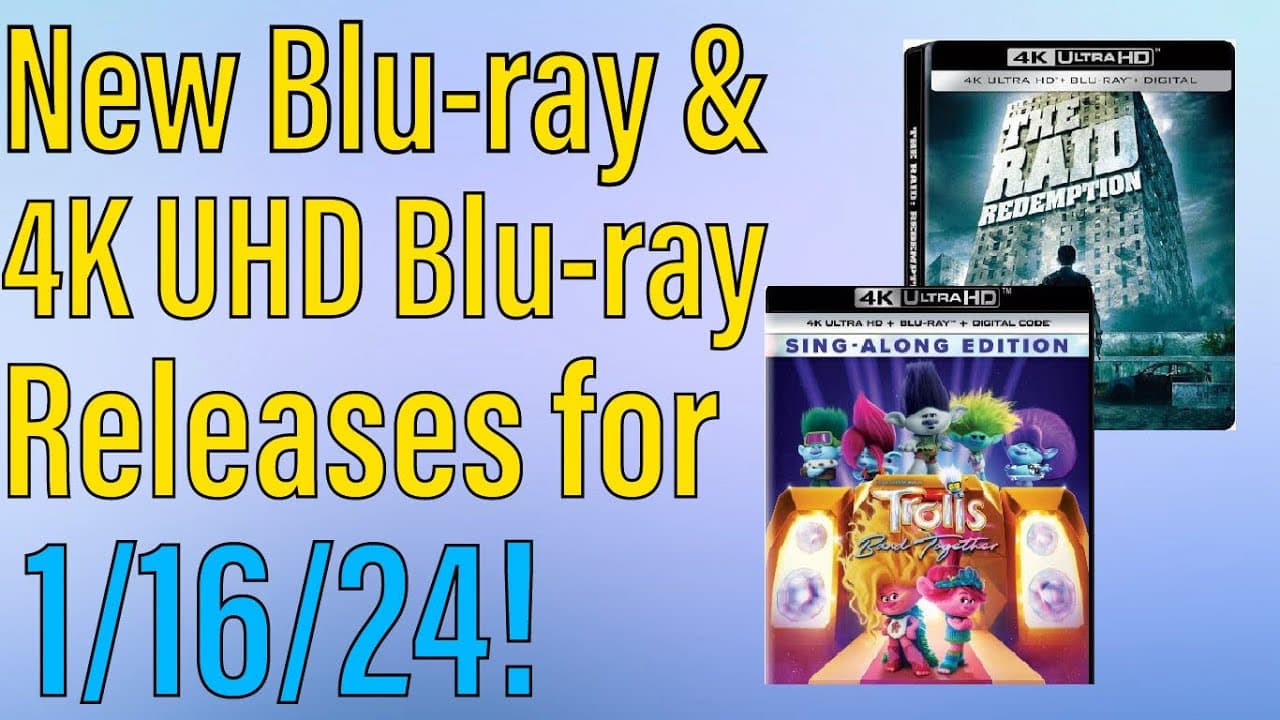 New Blu-ray & 4K UHD Blu-ray Releases for January 16th, 2024!