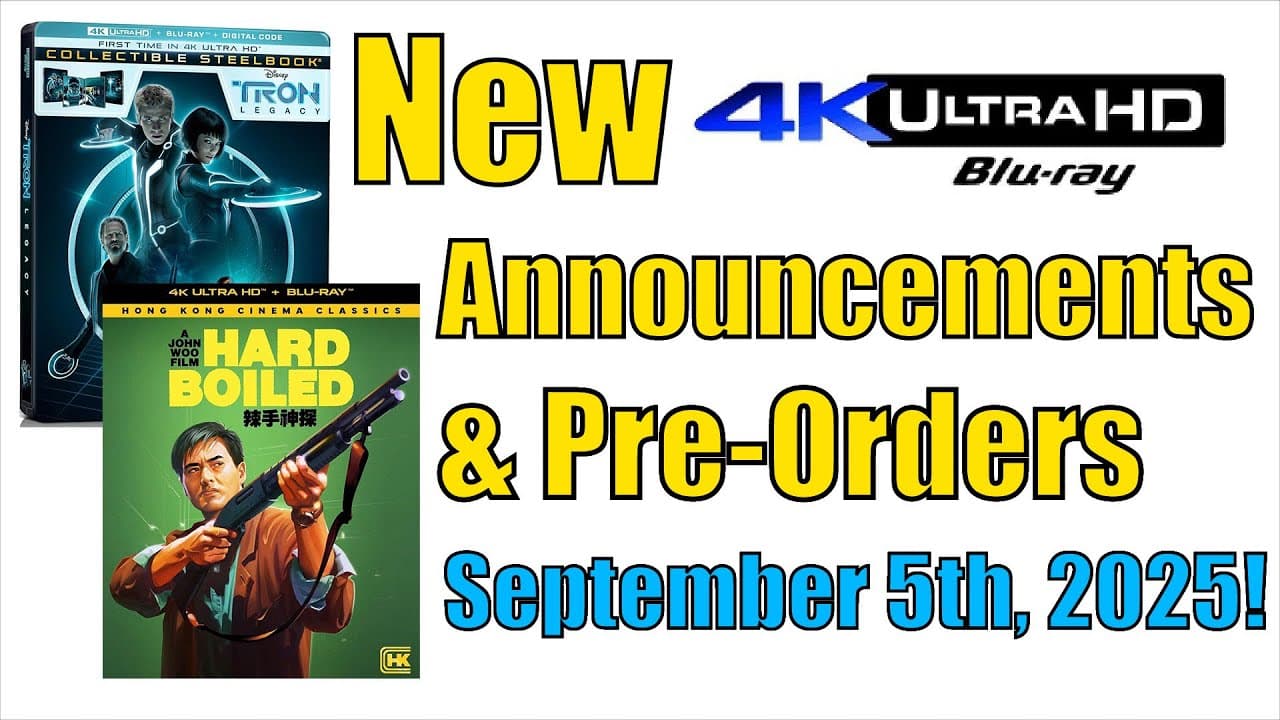 New 4K UHD Blu-ray Announcements & Pre-Orders for September 5th, 2025!