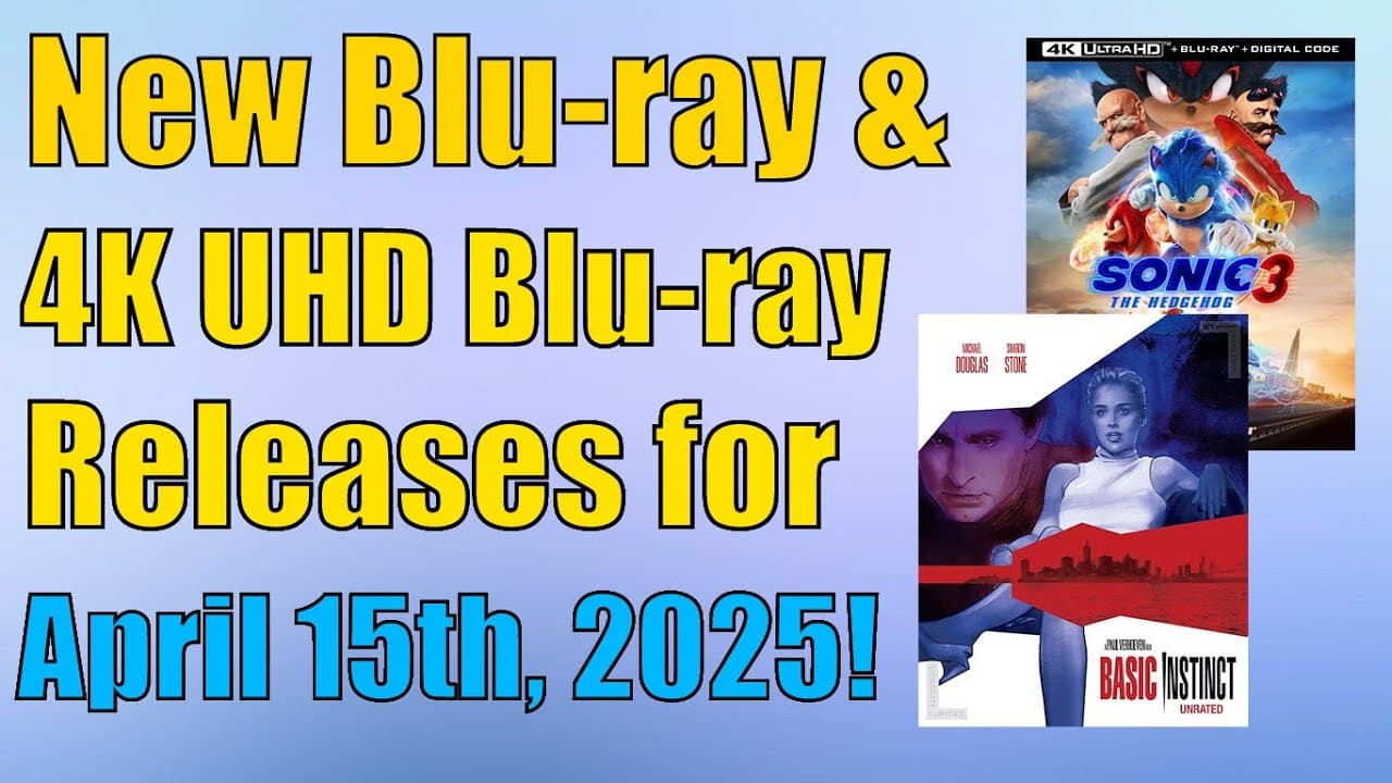 New Blu-ray & 4K UHD Blu-ray Releases for April 15th, 2025!