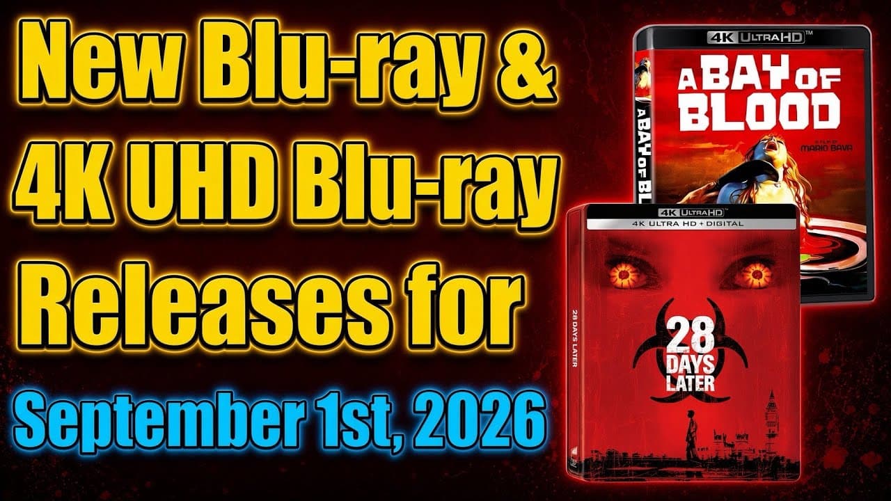 New Blu-ray & 4K UHD Blu-ray Releases for September 1st, 2026!