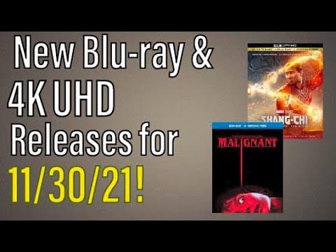 New Blu-ray & 4K UHD Releases for 11/30/21!