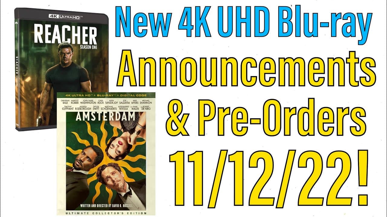 New 4K UHD Blu-ray Announcements and Pre-Orders for 11/12/22!