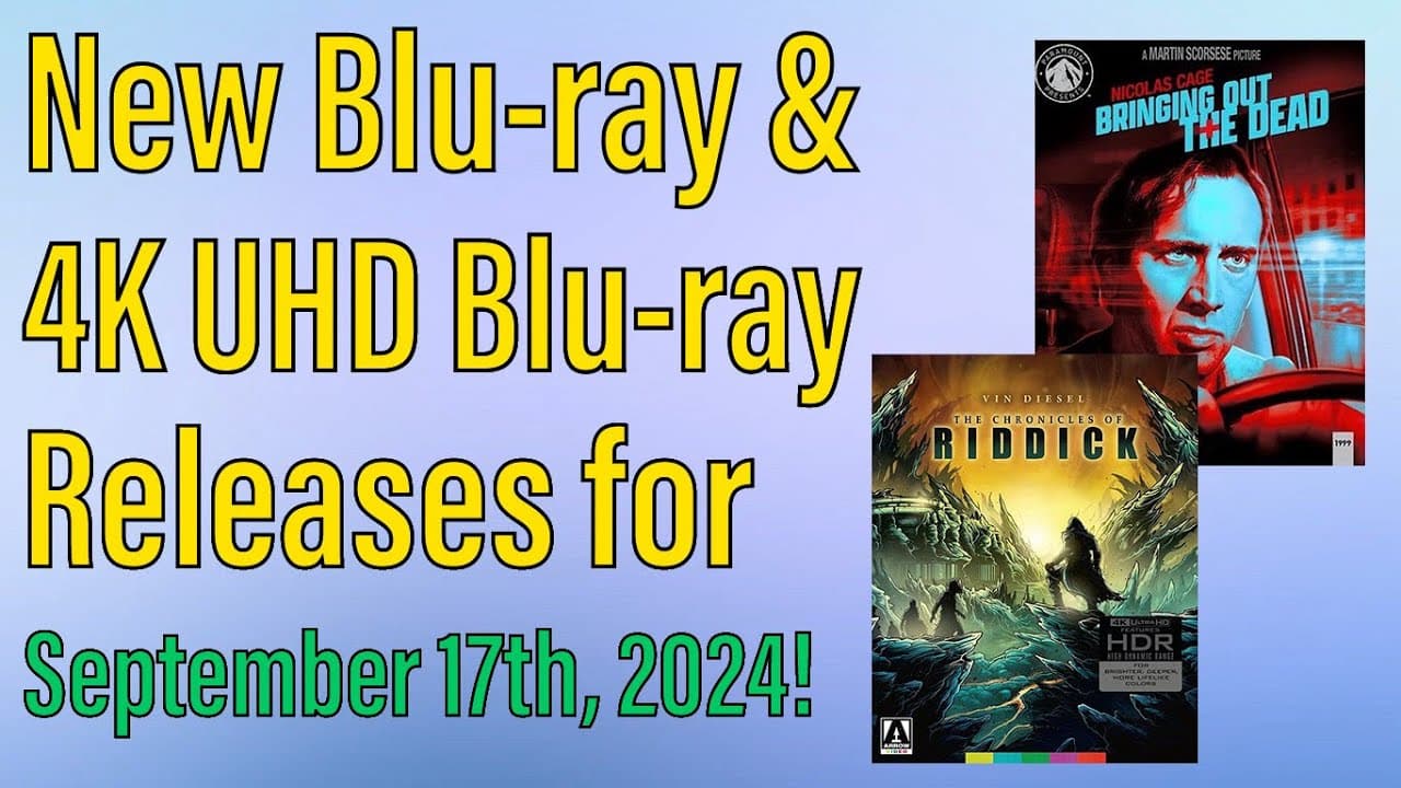 New Blu-ray & 4K UHD Blu-ray Releases for September 17th, 2024!