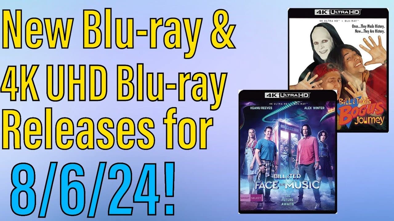 New Blu-ray & 4K UHD Blu-ray Releases for August 6th, 2024!