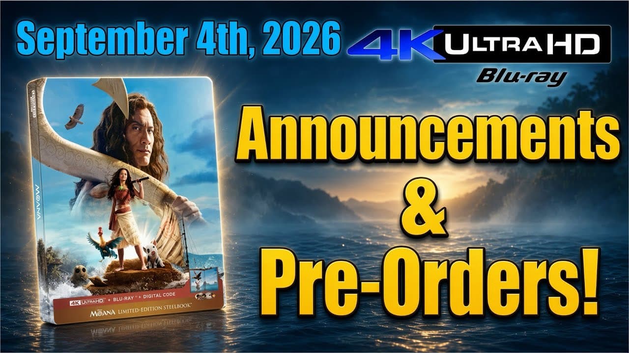 New 4K UHD Blu-ray Announcements & Pre-Orders for September 4th, 2026!