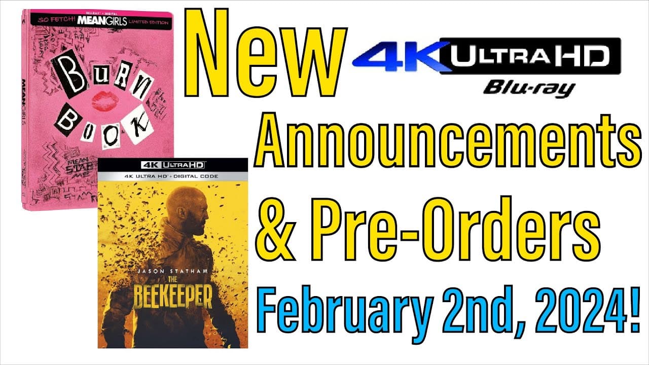 New 4K UHD Blu-ray Announcements & Pre-Orders for February 2nd, 2024!