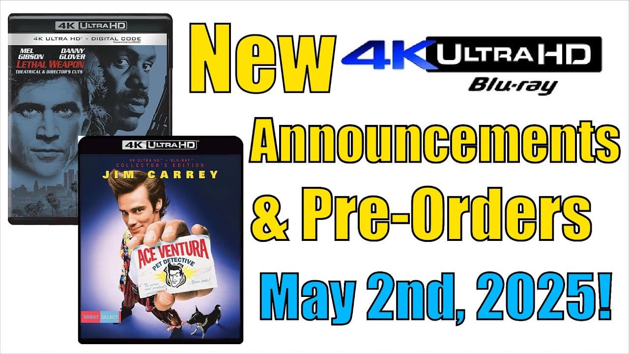 New 4K UHD Blu-ray Announcements & Pre-Orders for May 2nd, 2025!