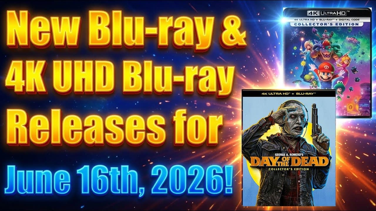 New Blu-ray & 4K UHD Blu-ray Releases for June 16th, 2026!