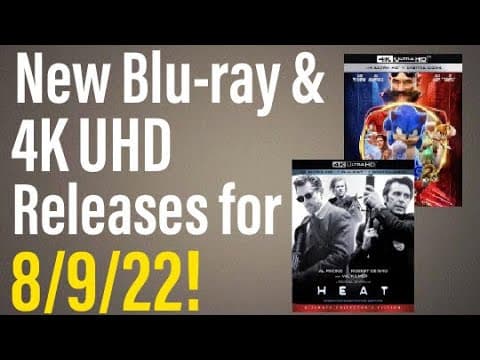 New Blu-ray & 4K UHD Releases for 8/9/22!