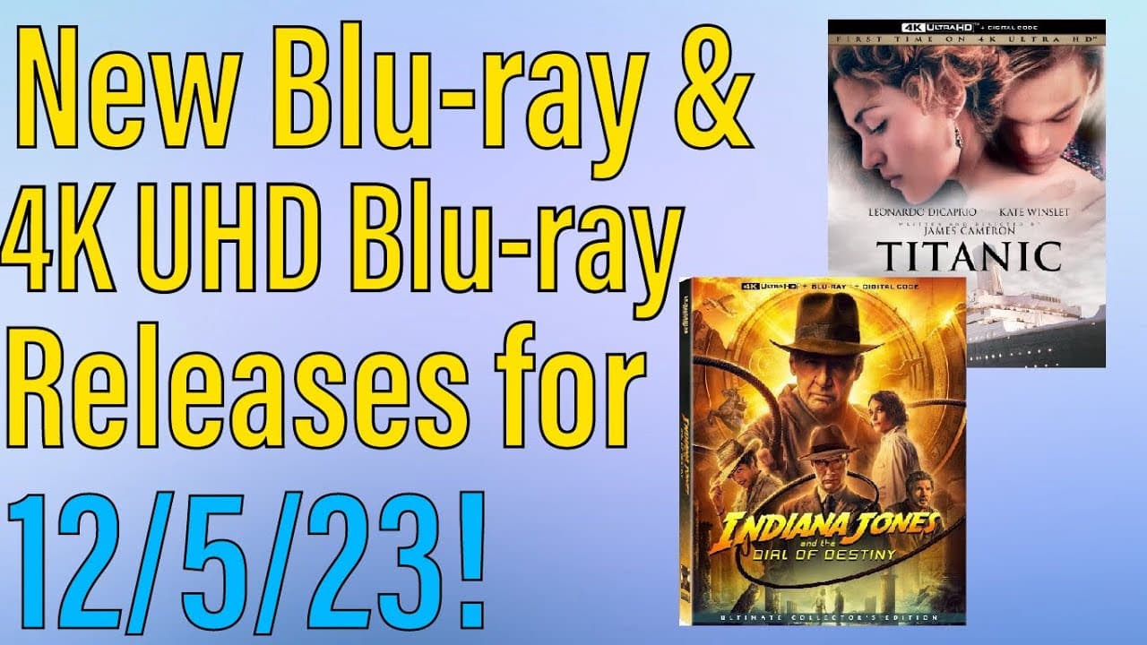 New Blu-ray & 4K UHD Blu-ray Releases for December 5th, 2023!