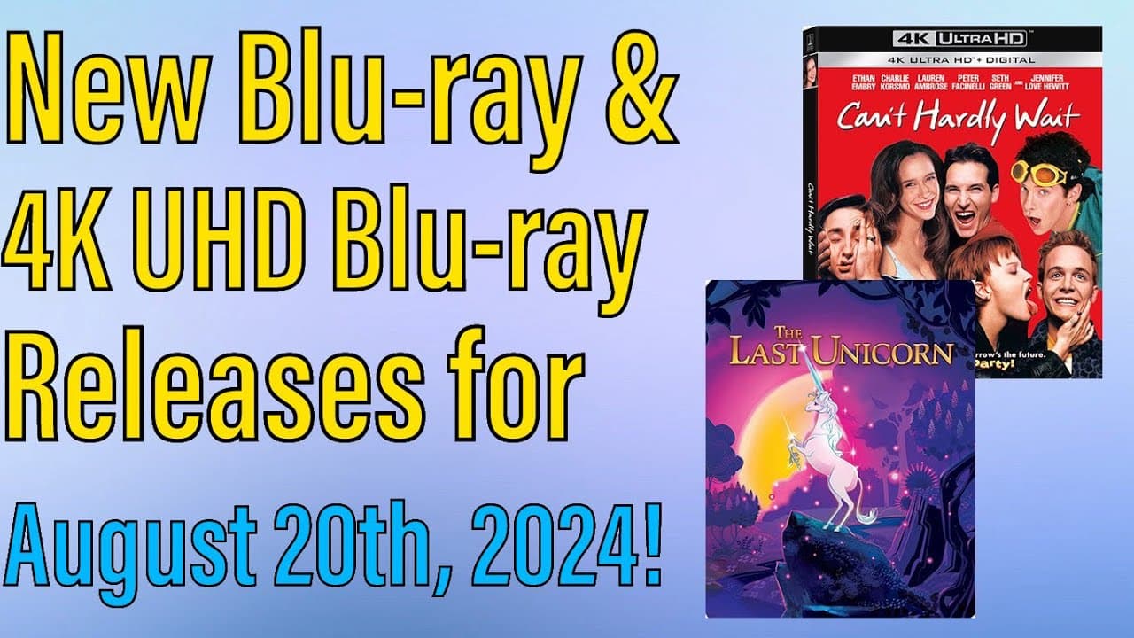 New Blu-ray & 4K UHD Blu-ray Releases for August 20th, 2024!