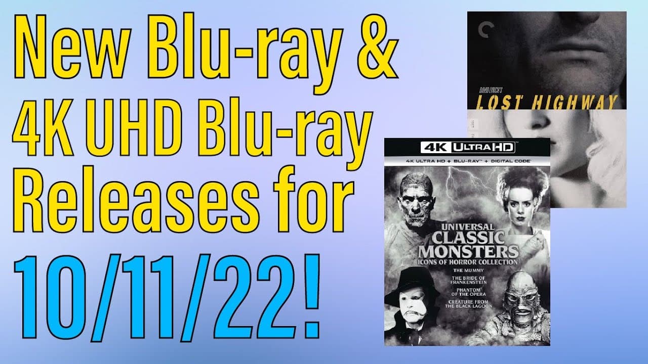 New Blu-ray & 4K UHD Releases for 10/11/22!