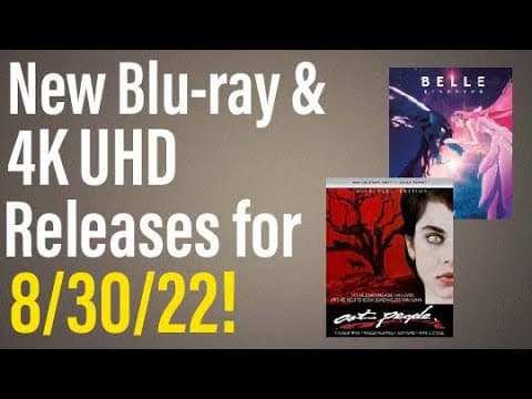 New Blu-ray & 4K UHD Releases for 8/30/22!