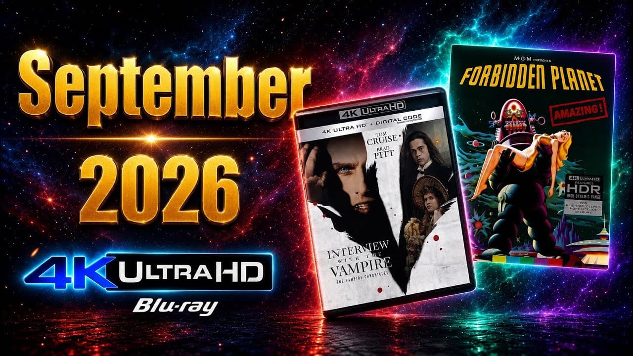 New & Upcoming 4K UHD  Blu-ray Releases for September 2026!