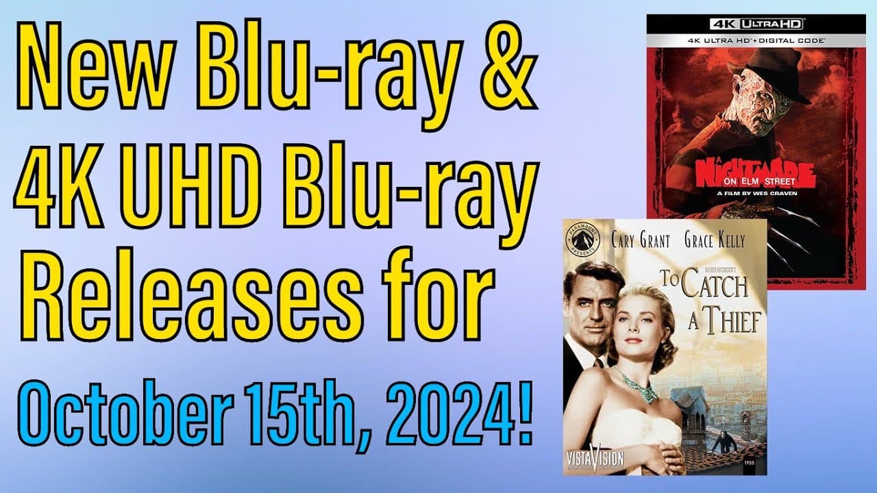 New Blu-ray & 4K UHD Blu-ray Releases for October 15th, 2024!