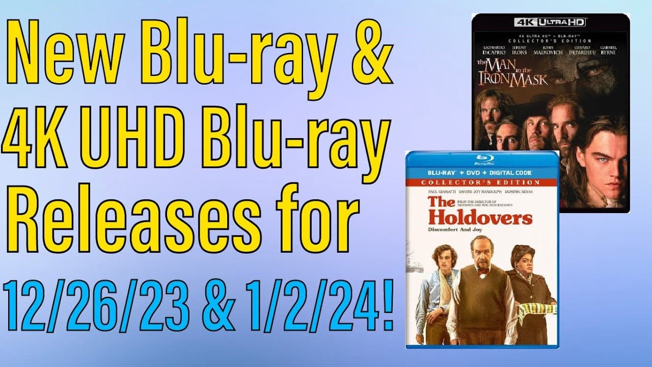 New Blu-ray & 4K UHD Blu-ray Releases for December 26th, 2023 & January 2nd, 2024!