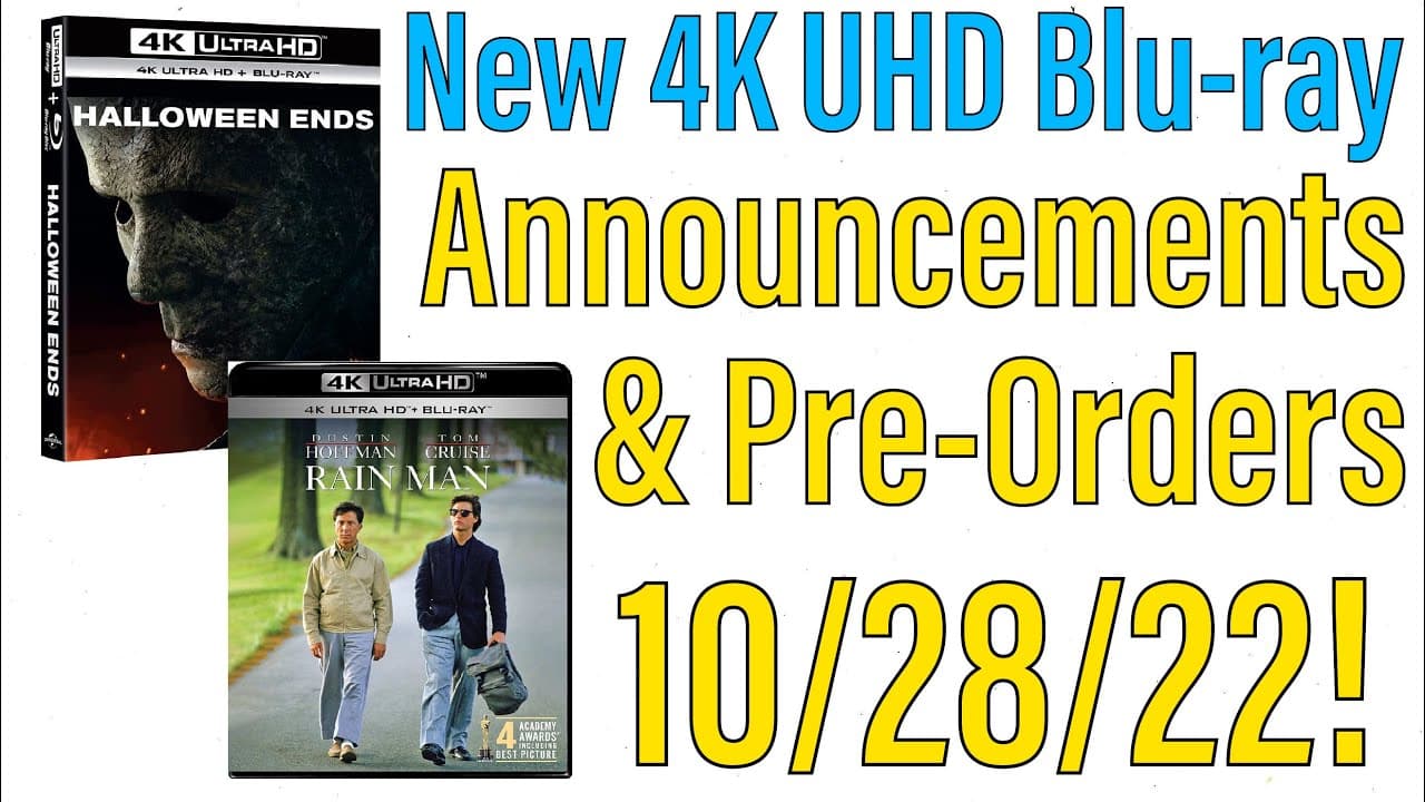 New 4K UHD Blu-ray Announcements & Pre-Orders for 10/28/22!