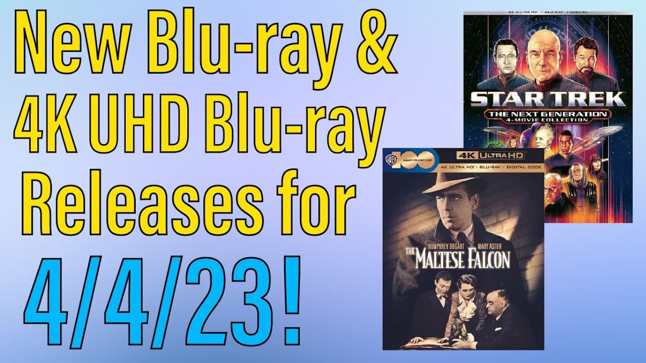 New Blu-ray & 4K UHD Blu-ray Releases for April 4th, 2023!