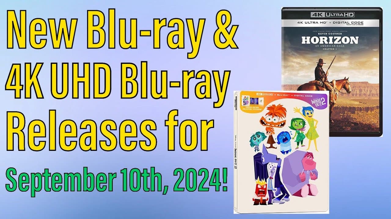 New Blu-ray & 4K UHD Blu-ray Releases for September 10th, 2024!