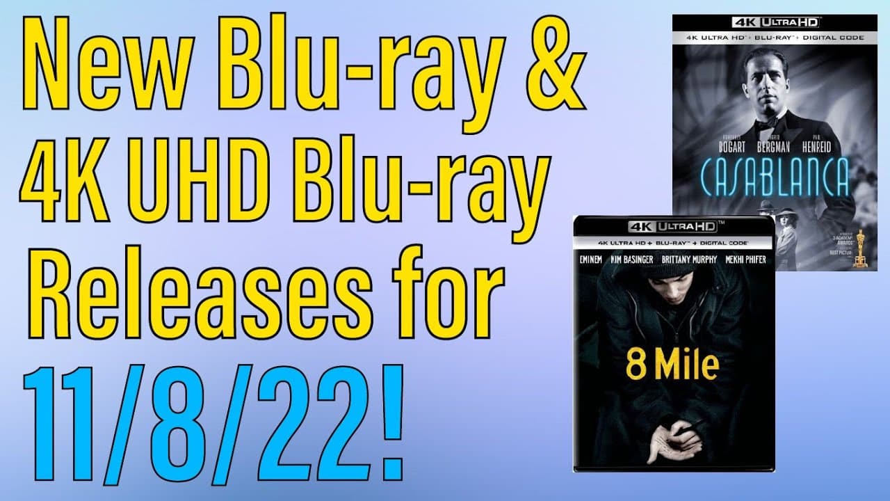 New Blu-ray & 4k UHD Releases for 11/8/22!