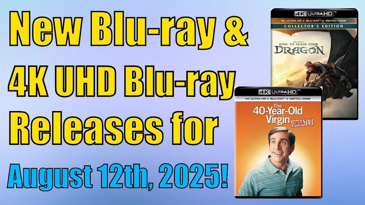 New Blu-ray & 4K UHD Blu-ray Releases for August 12th, 2025!