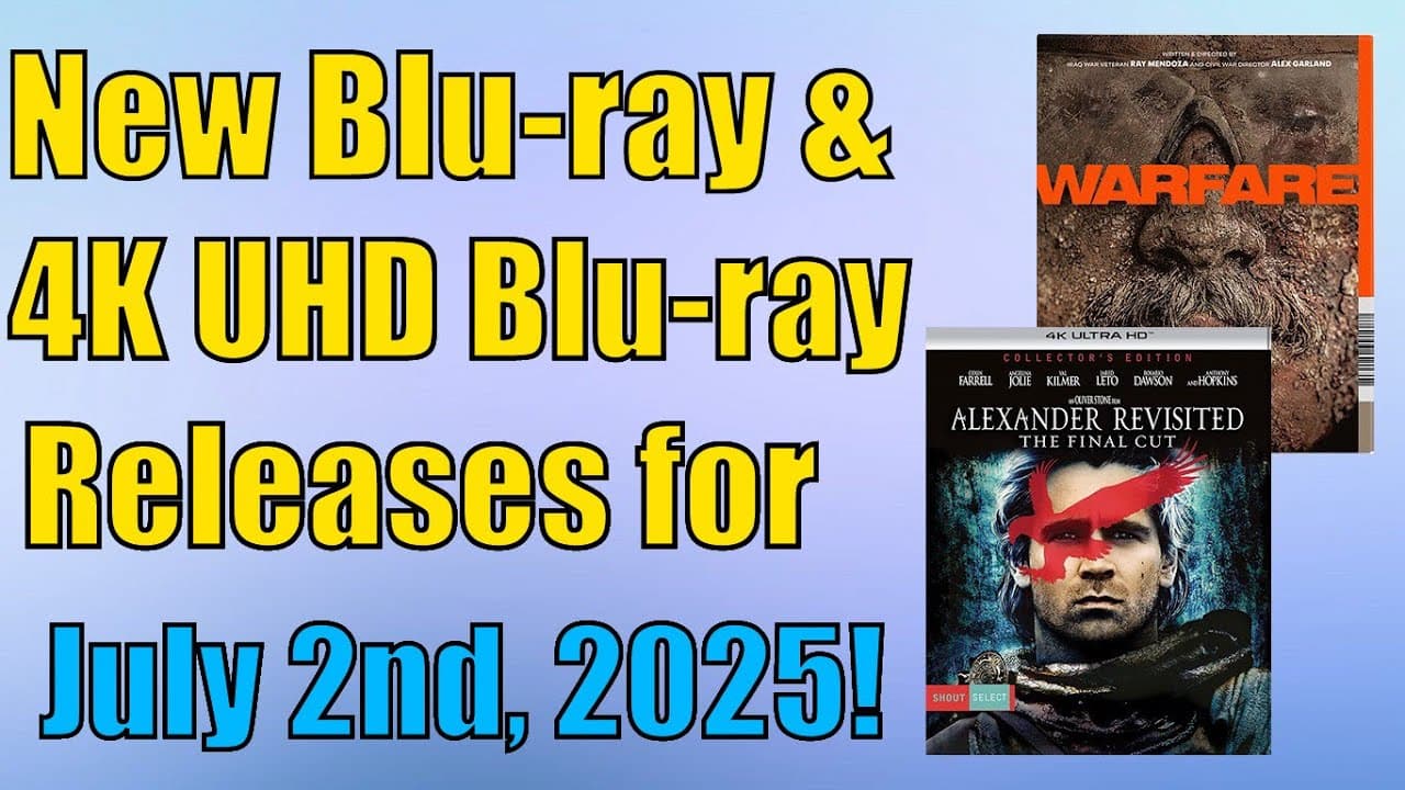 New Blu-ray & 4K UHD Blu-ray Releases for July 1st, 2025!