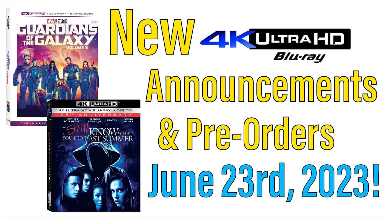 New 4K UHD Blu-ray Announcements & Pre-Orders for June 23rd, 2023!