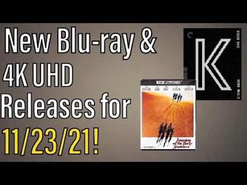 New Blu-ray & 4K UHD Releases for 11/24/21!