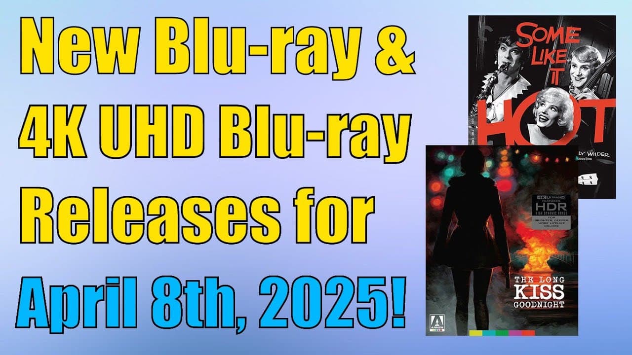 New Blu-ray & 4K UHD Blu-ray Releases for April 8th, 2025!
