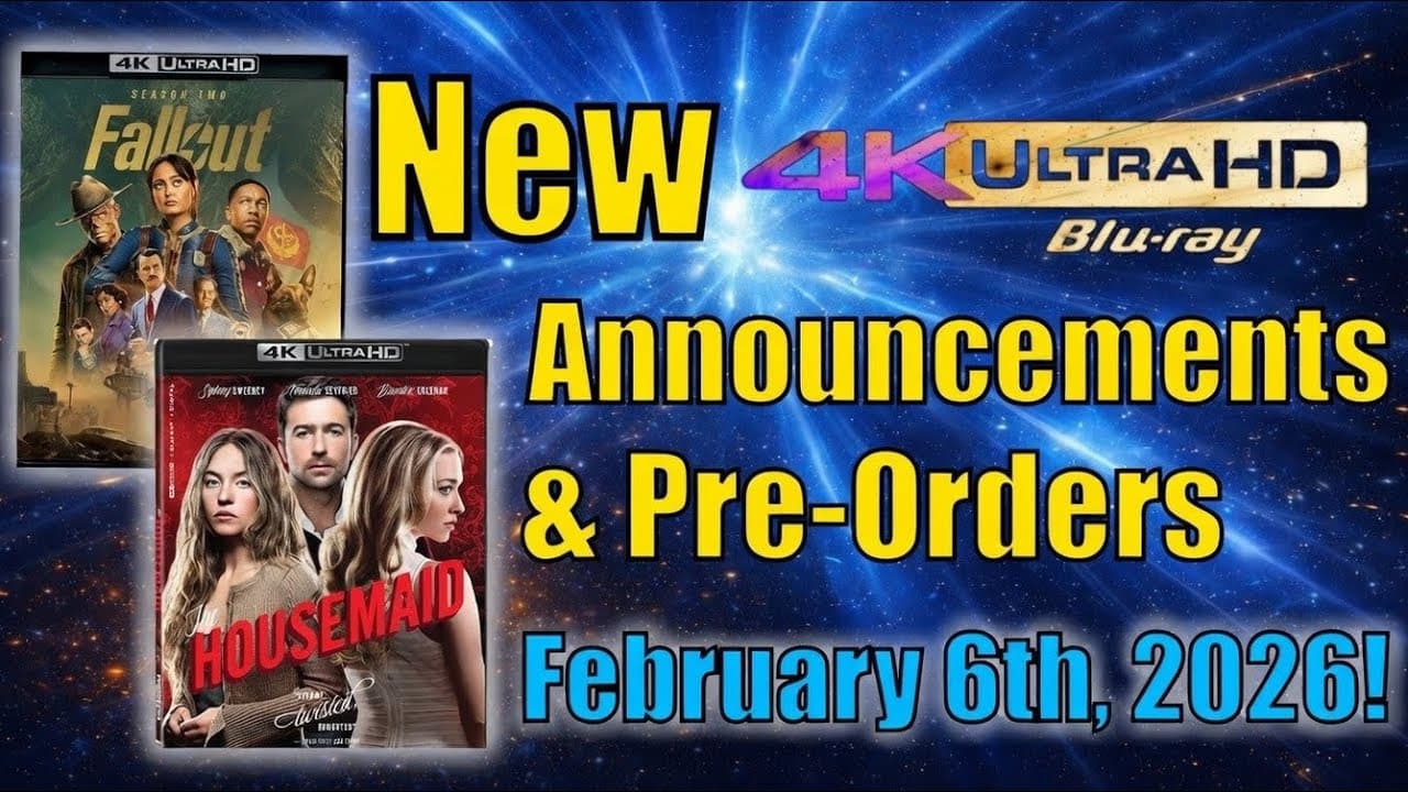 New 4K UHD Blu-ray Announcements & Pre-Orders for February 6th, 2026!
